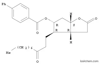 Molecular Structure of 120373-45-7 ([1,1'-Biphenyl]-4-carboxylic acid,hexahydro-2-oxo-4-(3-oxodecyl)-2H-cyclopenta[b]furan-5-ylester,[3aR-(3aα,4α,5β,6aα)])